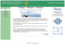 Tablet Screenshot of lightmetalplaters.com